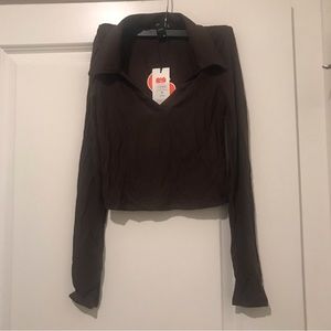 Cider Long Sleeve Crop Top